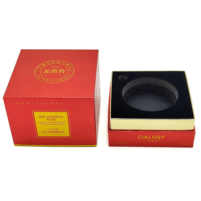 Free Sample Custom logo luxury Cosmetic jars with lid and boxes with insert set paper cardboard gift Cosmetic paper box