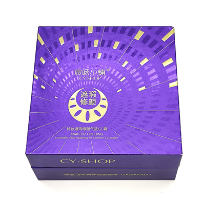 Elegant Cosmetic Packaging Box Rigid Paper Flip Top Gift Box For Skincare Face Cream