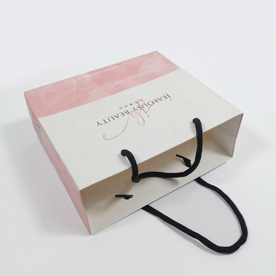 Offset Printing Paper Gift Packaging Bags Luxury Cosmetic Clothes Gift Carry Bags