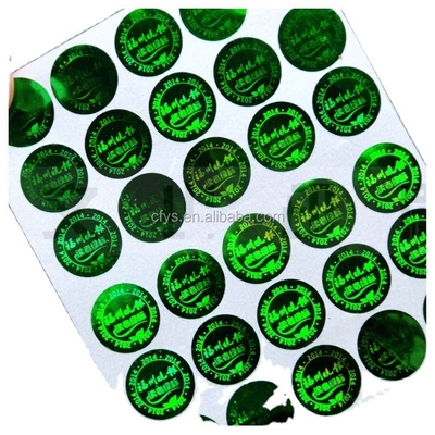 Holographic Anti Radar Adhesive Sticker Label Customized For Chemical Industry
