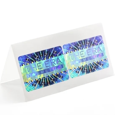 Colorful Laser PET Holographic Adhesive Sticker Label For Security And Personal Care