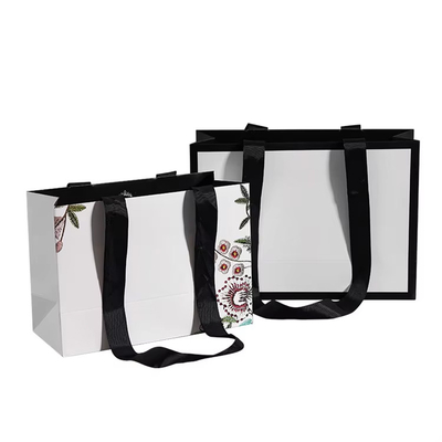 Custom Logo Printing Hand Length Handle Bags Packaging for Wedding/Jewelry/Cosmetic