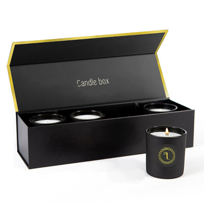 Votive Candles Gift Paper Boxes Set with Custom Shape Luxury Candle Gift Packaging Box