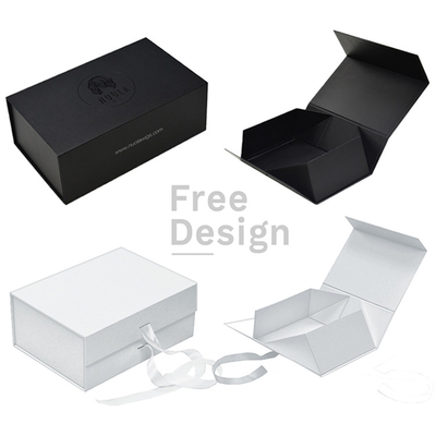 Cardboard Folding Paper Box Recycled Magnetic Rigid Gift Box For Clothing Shoe