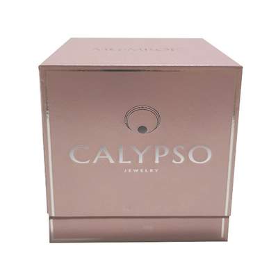 Magnetic Cardboard Jewellery Packaging Box With Velvet Insert For Necklace Bracelet