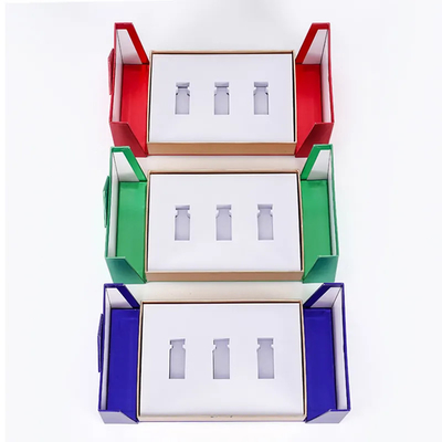 custom box packaging double door design magnetic closure paper gift lip gloss packaging box cosmetic boxes with foam insert