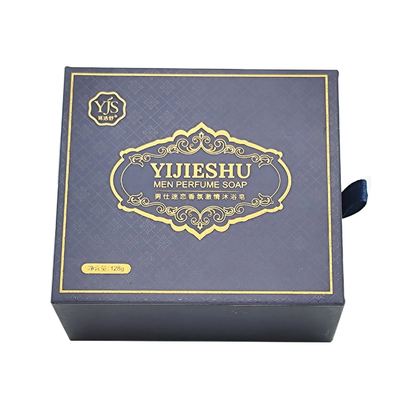 Custom High quality OEM Product Packaging Drawer box White Card Paper Sliding Custom Soap Boxes Packaging