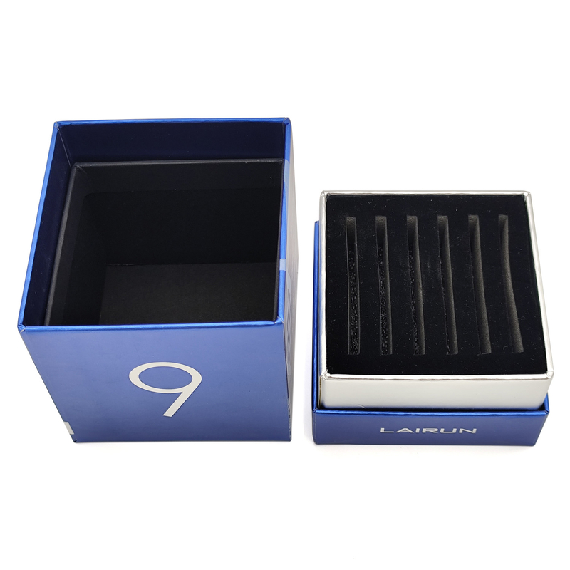 Free Sample Cosmetics Paper Box Customizable Logo Printing Essential Oil Rigid Carton With Removable Lid And Dividers