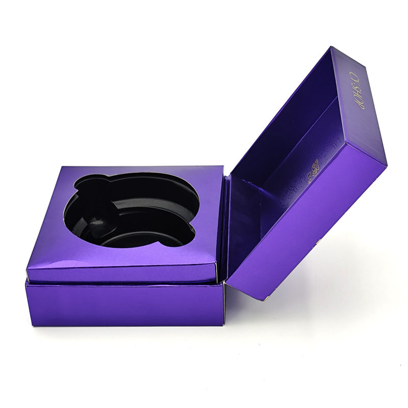 Elegant Cosmetic Packaging Box Rigid Paper Flip Top Gift Box For Skincare Face Cream