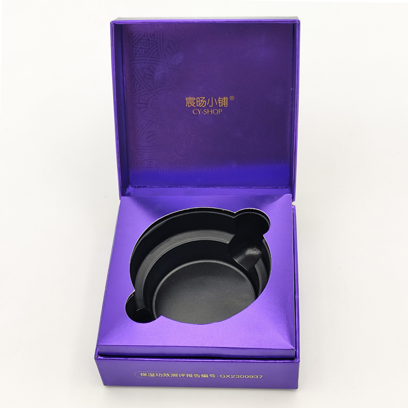 Elegant Cosmetic Packaging Box Rigid Paper Flip Top Gift Box For Skincare Face Cream