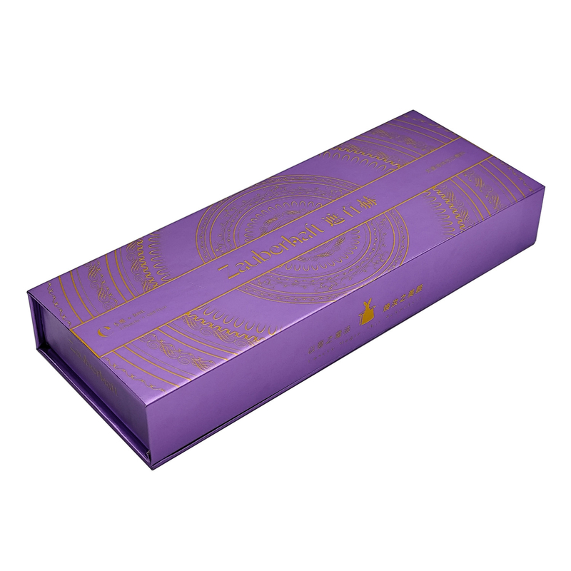 Luxury Rigid Cosmetic Packaging Box Magnetic Flip Top Gift Box For Essential Oil Bottle