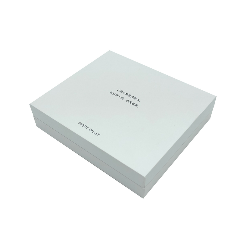 Free Sample White Lid and Base Cardboard Gift Box for Parfum Essential Oil Skin Care Products Perfume Bottle packaging