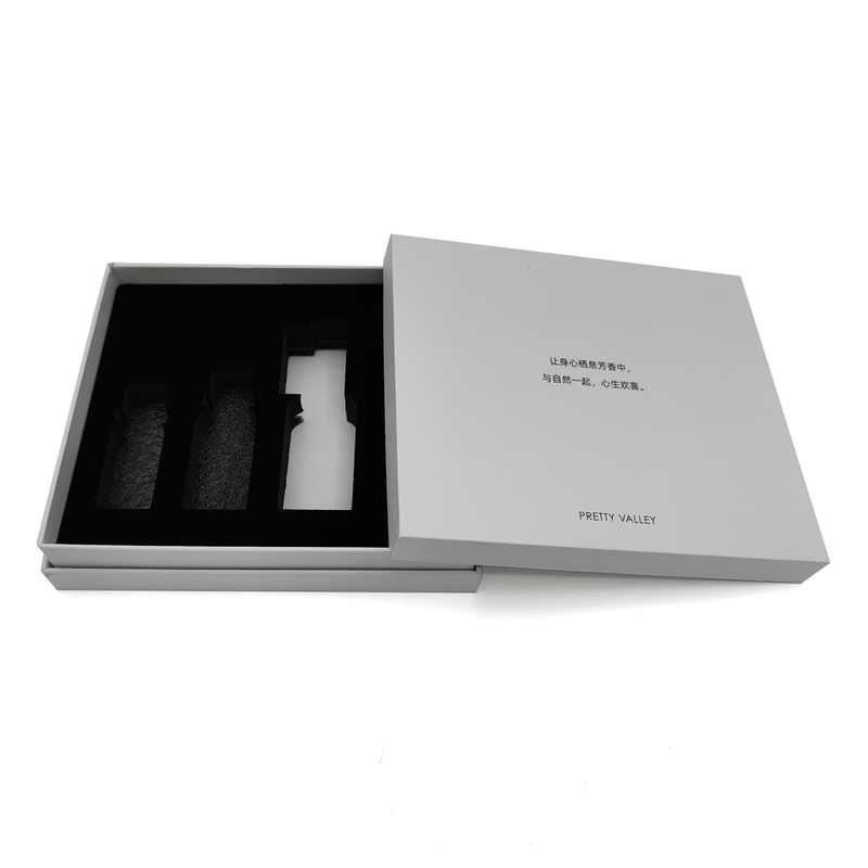 Free Sample White Lid and Base Cardboard Gift Box for Parfum Essential Oil Skin Care Products Perfume Bottle packaging