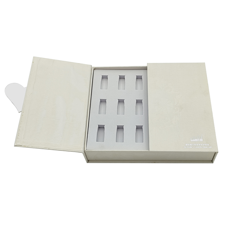 Handmade Serum Cosmetic Packaging Box Essential Oil Packaging Box With 18 Slot Inserts