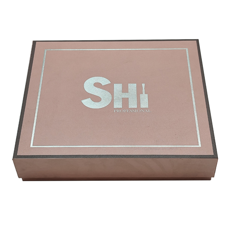 Customized cosmetics and clothing paper box Luxury pink two-piece large packaging paper box