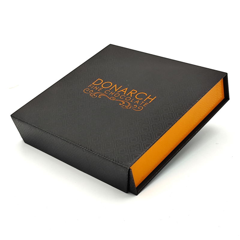 Eco Friendly Paper Chocolate Box Candy Flip Top Boxes With Magnetic Closure