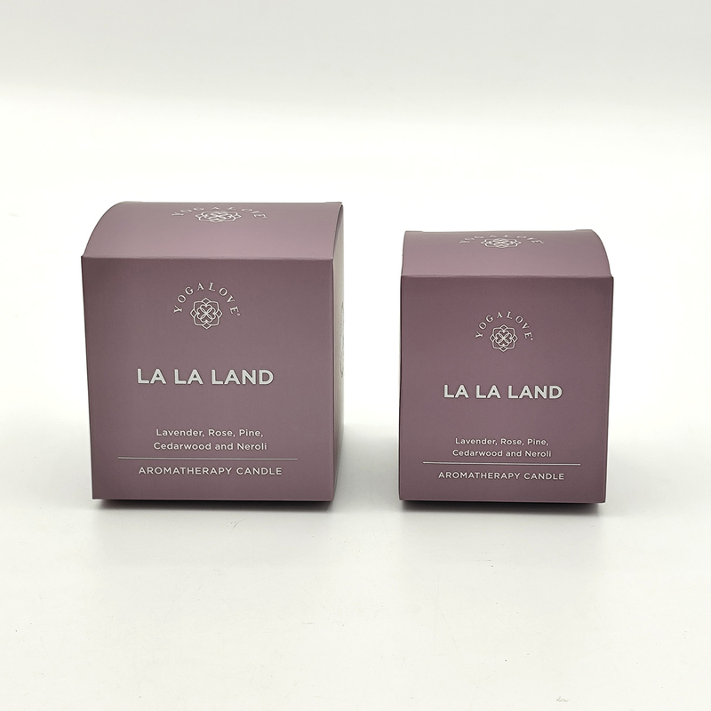 Wholesale custom small jars aromatherapy scented candle gift paper packaging box for candle
