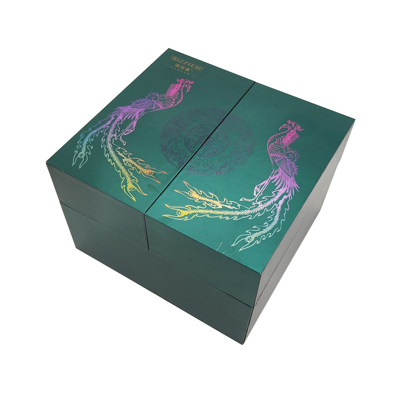 Double Door Paperboard Cosmetic Packaging Box Perfume Glass Bottle Packaging Box