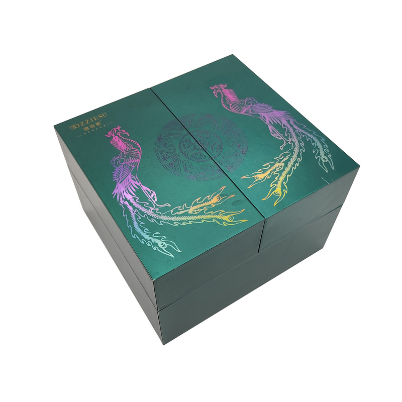 Double Door Paperboard Cosmetic Packaging Box Perfume Glass Bottle Packaging Box