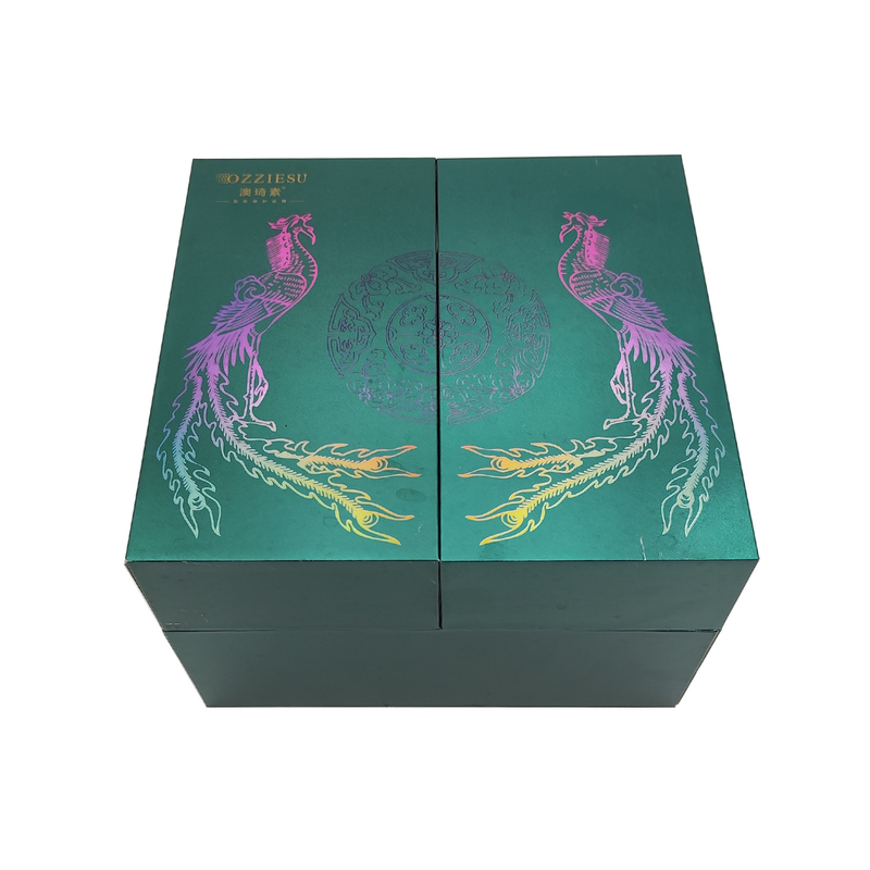 Double Door Paperboard Cosmetic Packaging Box Perfume Glass Bottle Packaging Box