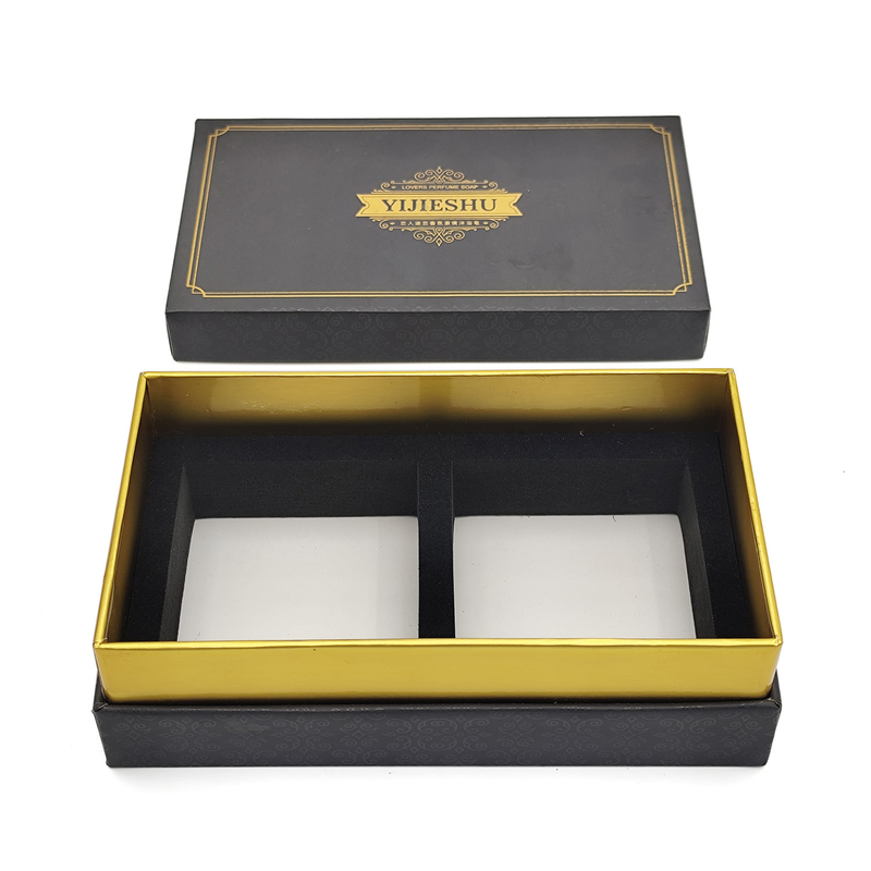 Eco Friendly 2 pcs Soap Packaging Gift Box Custom Logo Soap Packaging Paper Box Handmade Soap Box