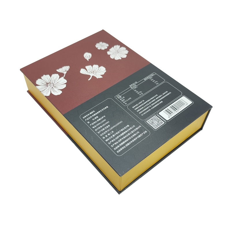 Rigid Cardboard Packaging Box Food Magnetic Paper Honey Jar Gift Box