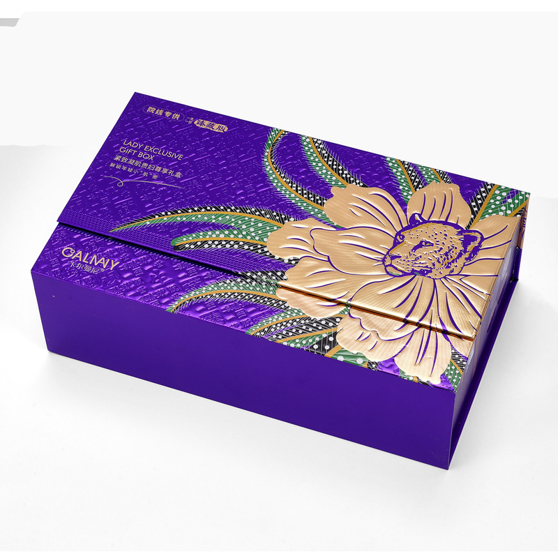 Custom Cosmetic Packaging Box Skincare Rigid Paper Gift Box With Magnetic Lids