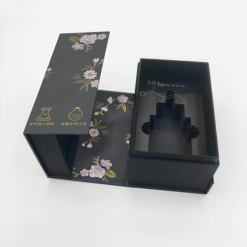 Luxury Skincare Rigid Gift Box Double Door Opening Cosmetic Packaging Box