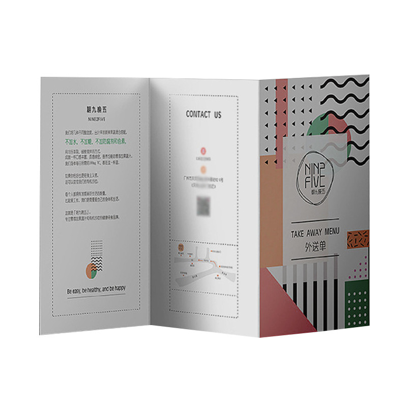 Glossy Lamination Custom Brochure Printing Coated Recycled Paper Brochure Printing