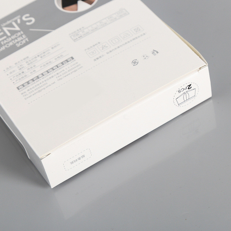 365nm 385nm 395nm 405nm Paperboard Custom Size Accepted for Men's Underwear Packaging