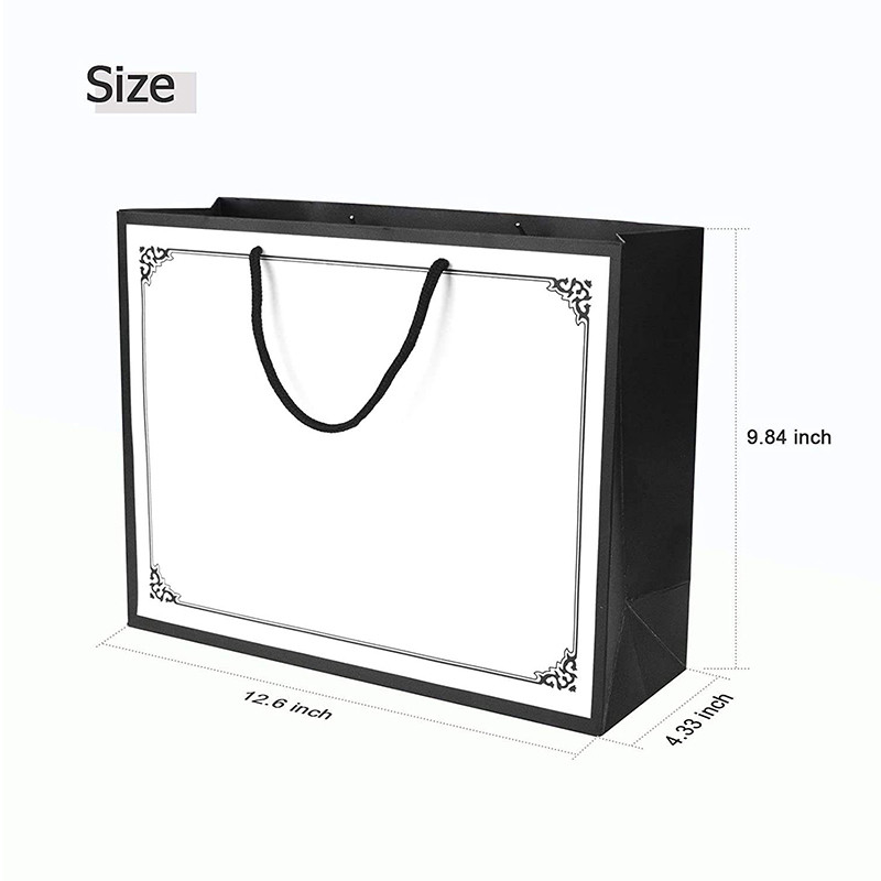 Recyclable Kraft Paper Gift Bags For Women'S Luxury Clothes Retail Store Packaging