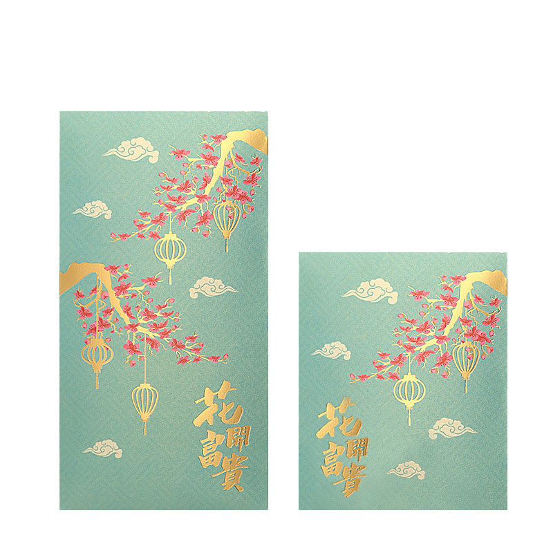 Custom Chinese Lucky Money Envelopes Hot Stamping Lunar New Year Red Envelope