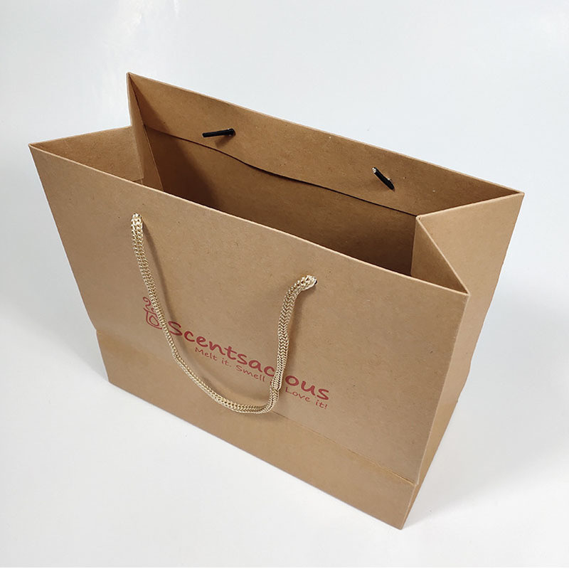 Offset Printing Patch Handle Paper Bag for Durable and Recyclable Custom Shopping