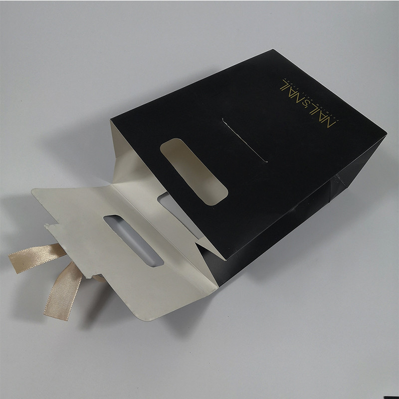 Blush Durable Cosmetic Bag Plastic Paper Gift Bag with Hot Foil Logo OEM