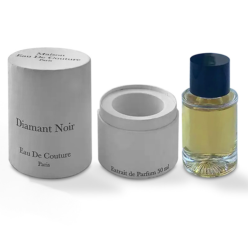 White Wax Coated Paper Tube Box For Customized Cosmetic Bottle Packaging