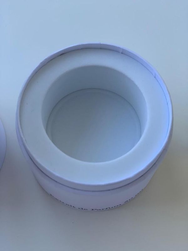 White Wax Coated Paper Tube Box For Customized Cosmetic Bottle Packaging