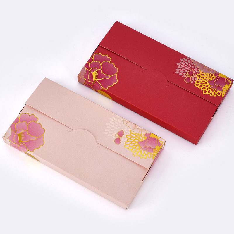 Matte Chinese Year Custom Red Packet Greeting Cards And Envelopes Embossing