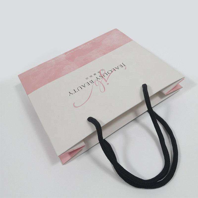 Offset Printing Paper Gift Packaging Bags Luxury Cosmetic Clothes Gift Carry Bags