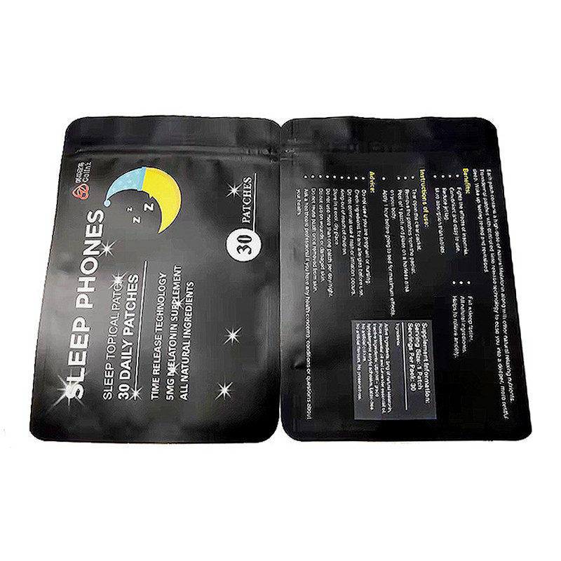Aluminum 3 Side Seal Facial Mask Packaging Bag PET VMPET PE Material Structure