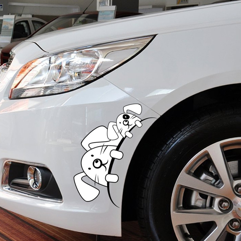 Heat Stretchable Custom Die Cut Sticker Waterproof Transparent Bumper Window Car Sticker