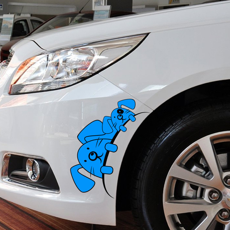 Heat Stretchable Custom Die Cut Sticker Waterproof Transparent Bumper Window Car Sticker