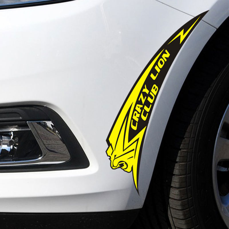 Heat Stretchable Custom Die Cut Sticker Waterproof Transparent Bumper Window Car Sticker