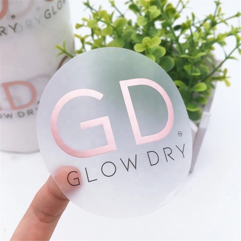 Hot Stamping Gold Foil Label Stickers Waterproof Custom Metal Stickers