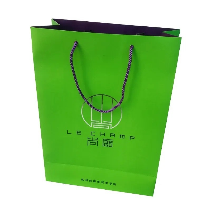 Recyclable Biodegradable Custom Handle Gift Paper Bag Packaging for Small Business