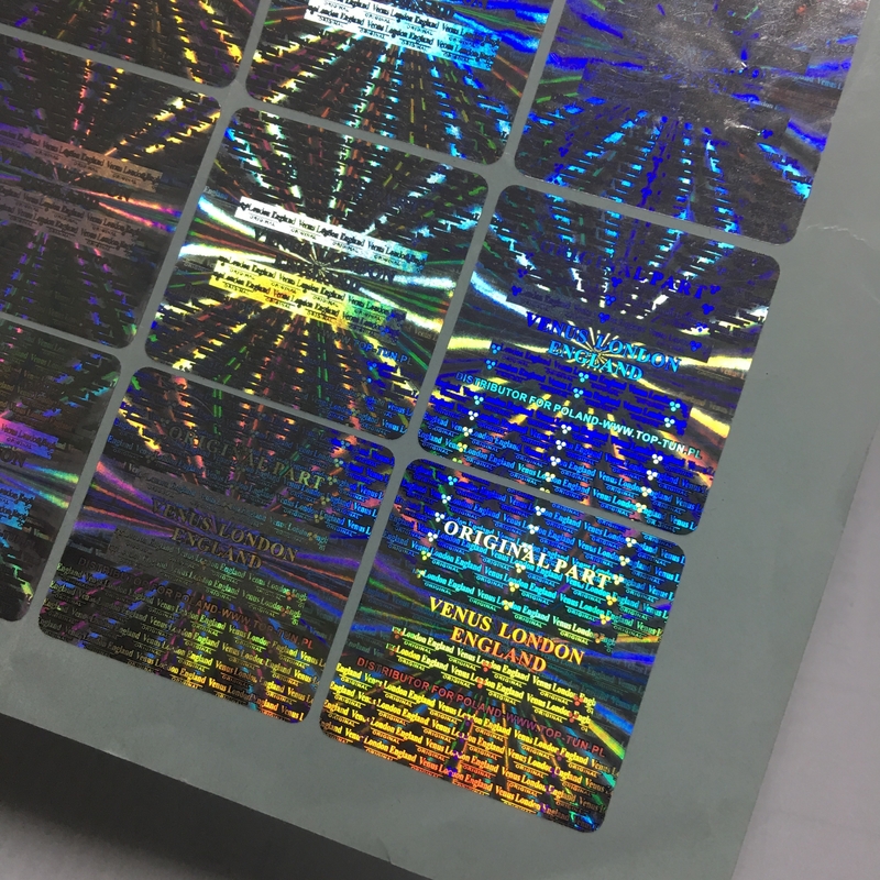 Carton Packaging PVC Adhesive Sticker Label Waterproof Custom Holographic Stickers