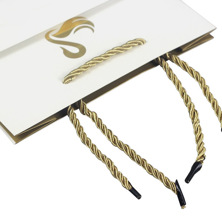 Hand Length Handle Sealing Eco-Friendly Custom Print Paper Bags for Shopping Shoes