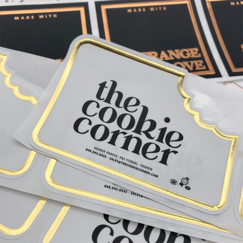 Customized Vinyl PVC Adhesive Label Sticker Waterproof For Label Packaging