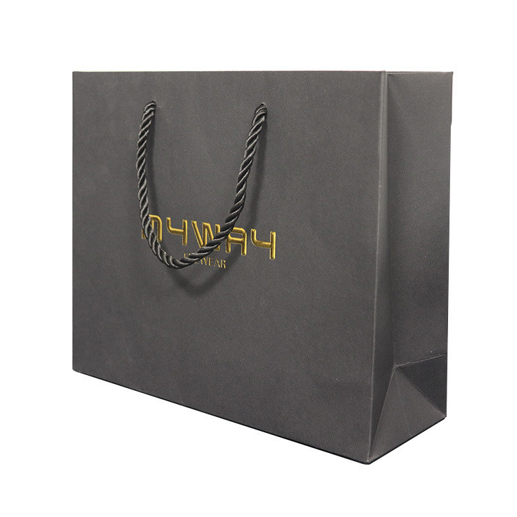 Hot Stamping Paper Gift Bags Clothing Shoes Gift Packaging Bag For Retail Store