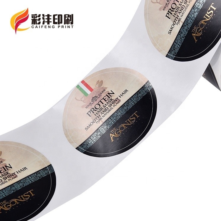 Vinyl Cosmetic Bottle Adhesive Sticker Label Custom Logo CMYK Matte Label Sticker