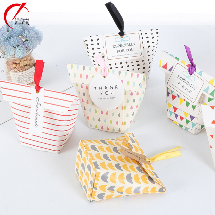 Embossing Printing Handling Custom Gram Folding Wedding Sweet Candy Packaging Carton